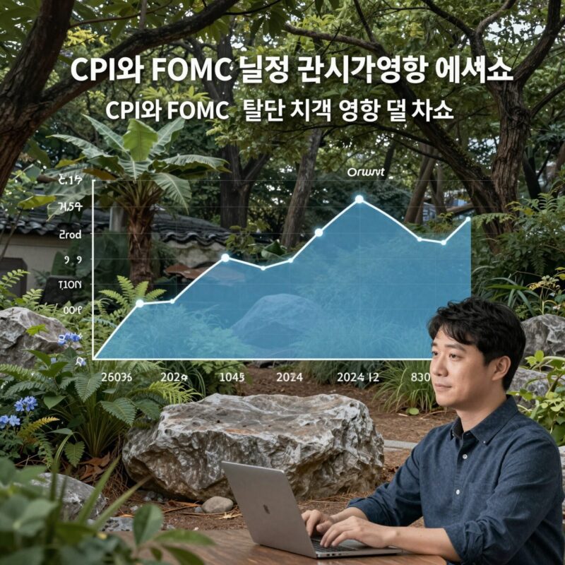 CPI와 FOMC 일정 및 시장 영향 예측 차트