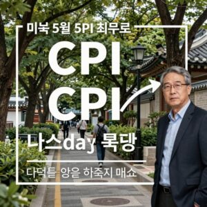 미국 5월 CPI 초과로 인한 나스닥 폭락과 기술주 매도 차트 이미지