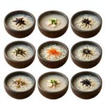대전콩국수 맛집 4곳 비교 대전 콩국수 맛집 네 곳의 콩국수 그릇 모음