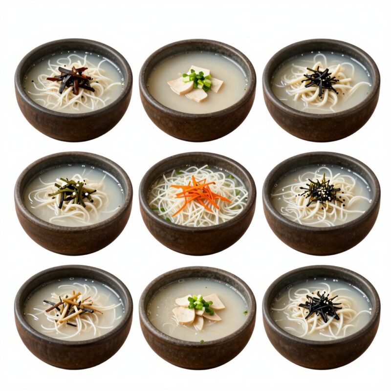 대전콩국수 맛집 4곳 비교 1 대전 콩국수 맛집 네 곳의 콩국수 그릇 모음