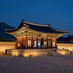 경주 동궁과월지 야경 조명이 아름다운 밤 풍경
