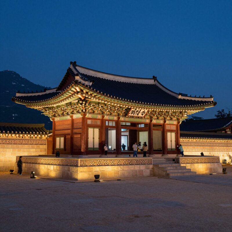 경주 동궁과월지 야경 조명이 아름다운 밤 풍경