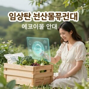 임산부 친환경 농산물 꾸러미 에코이몰 신청 안내 화면