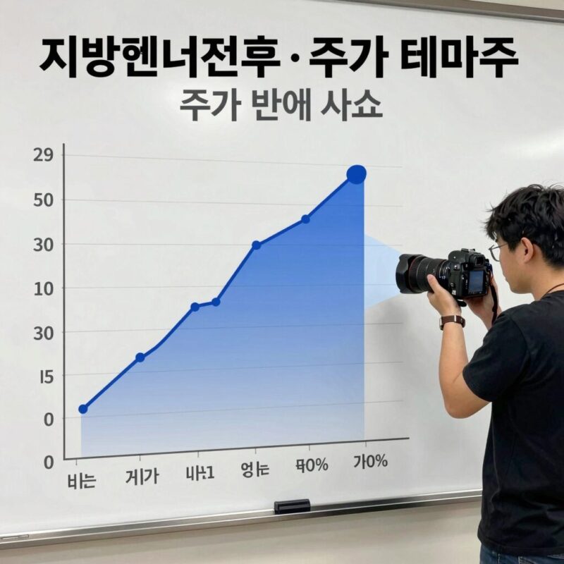 지방선거 전후 정치 테마주 주가 변동성을 보여주는 차트 이미지