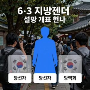 6·3 지방선거 실시간 개표 현황 그래프와 당선자 정보