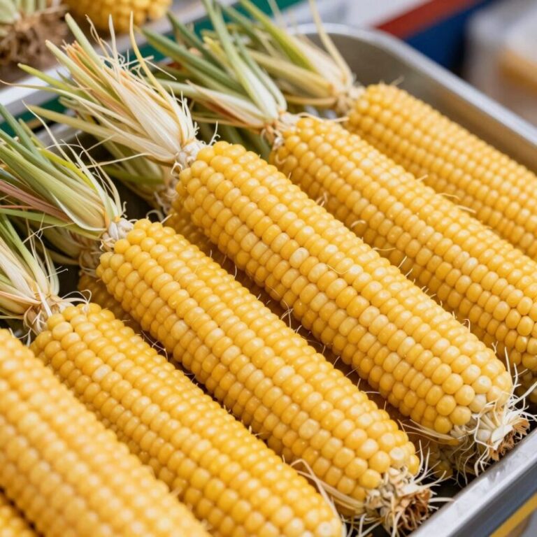 이마트 신선코너에 진열된 노란 초당옥수수 묶음