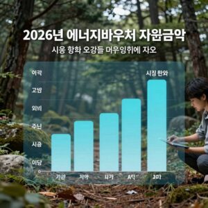 2026년 에너지바우처 지원금액과 사용 변화 요약 표