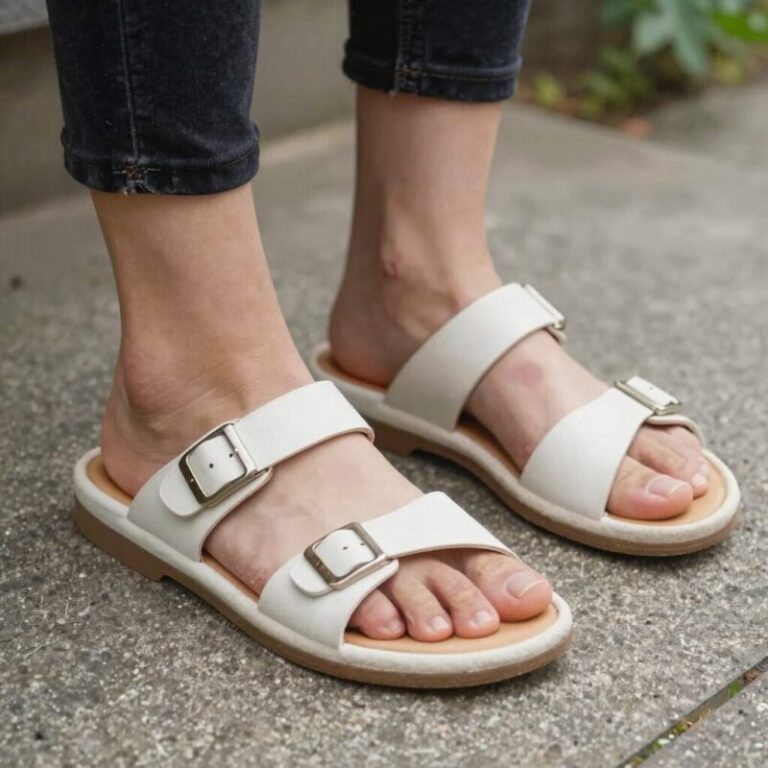 페라가모 샌들 밑창 보강 후 모습