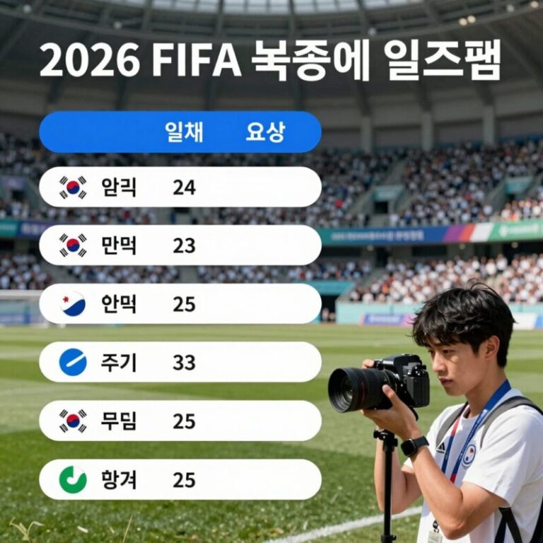 2026 FIFA 북중미 월드컵 전체 일정 요약