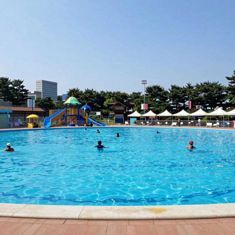 가평 수상레저펜션 워터파크 전경