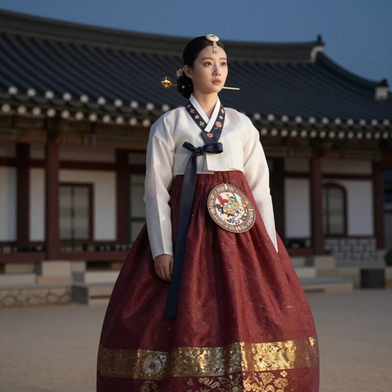 교초에서 권모를 펼치는 대여주 초조 역의 진도령 모습