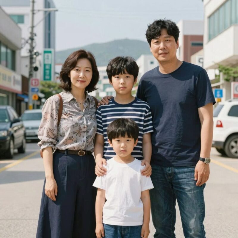 홍명보 감독 가족 사진 부인 조수미와 두 아들