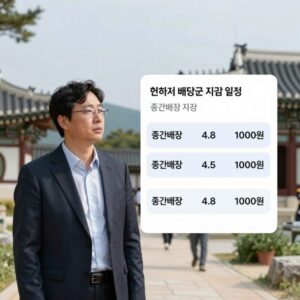 현대차 배당금 지급 일정과 중간배당 1000원 의미
