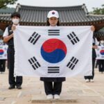 현충일 조기 게양 방법과 태극기 게양대 사진