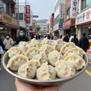 신설동 장만만두 육즙만두와 고기만두 접시