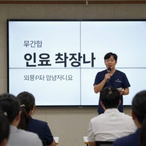 인요한 의사가 의료 관련 강연에서 발언하고 있는 모습