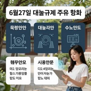 6월27일 대출규제 주요 변화를 설명하는 인포그래픽