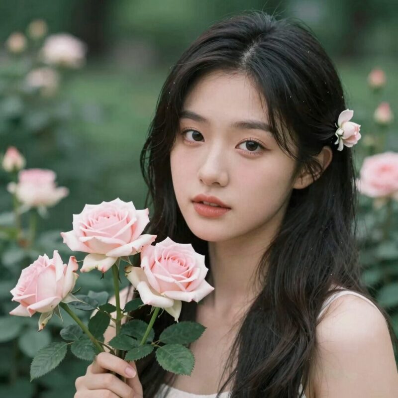6월 대표 탄생화인 수국과 장미가 함께 있는 이미지