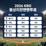 2026 올스타전 투표 지금 시작 2026 KBO 올스타전 팬투표 참여 방법과 후보 명단 정보