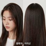케라넷 2주 섭취 후 머리결 윤기 비교 사진