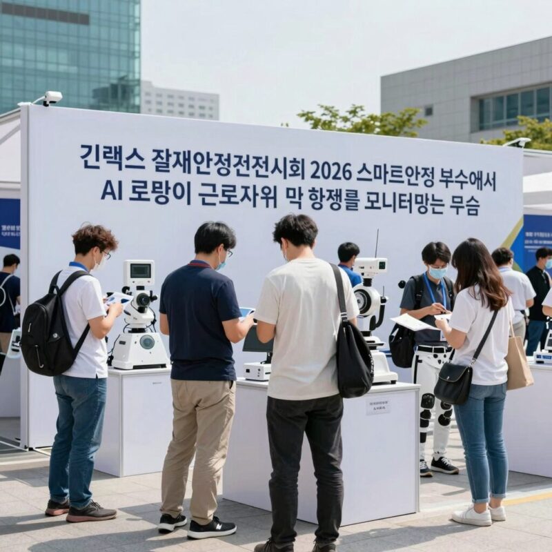 킨텍스 국제안전보건전시회 2026 스마트안전 부스 전경