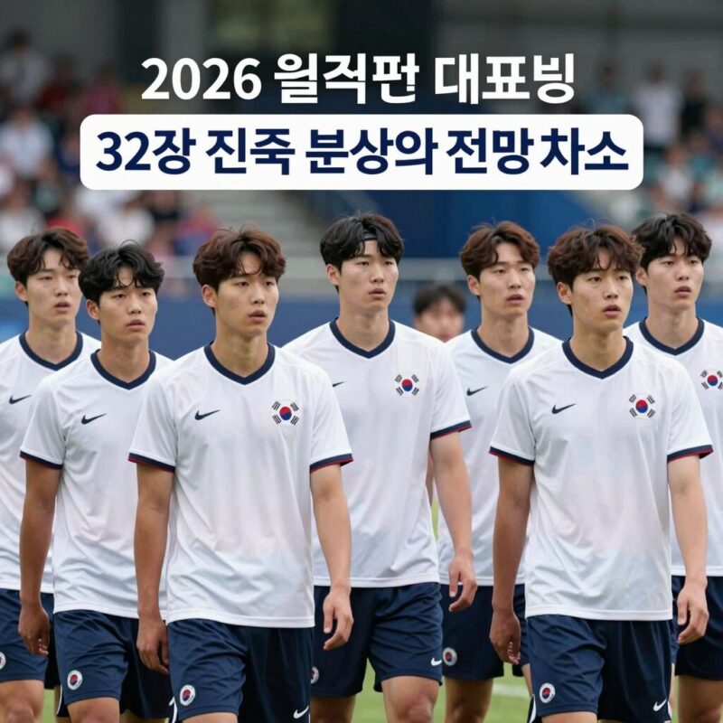 32강 진출 룰과 우리팀 전망 1 2026 월드컵 한국 대표팀 32강 진출 분석 및 전망 차트