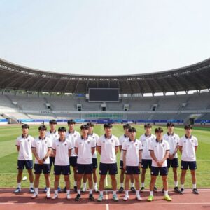 한국 U23 대표팀이 호주와 8강전에서 경기하는 모습, 킹 압둘라 스포츠 시티 스타디움