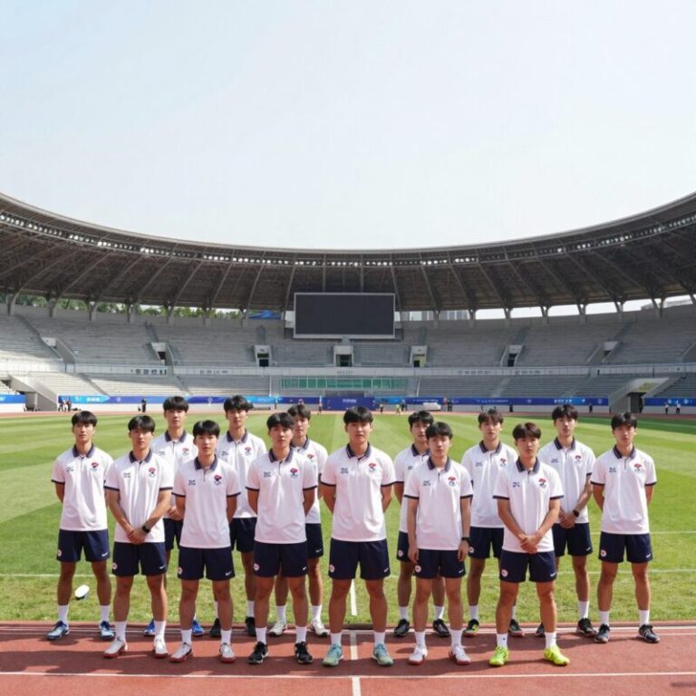 한국 U23 대표팀이 호주와 8강전에서 경기하는 모습, 킹 압둘라 스포츠 시티 스타디움