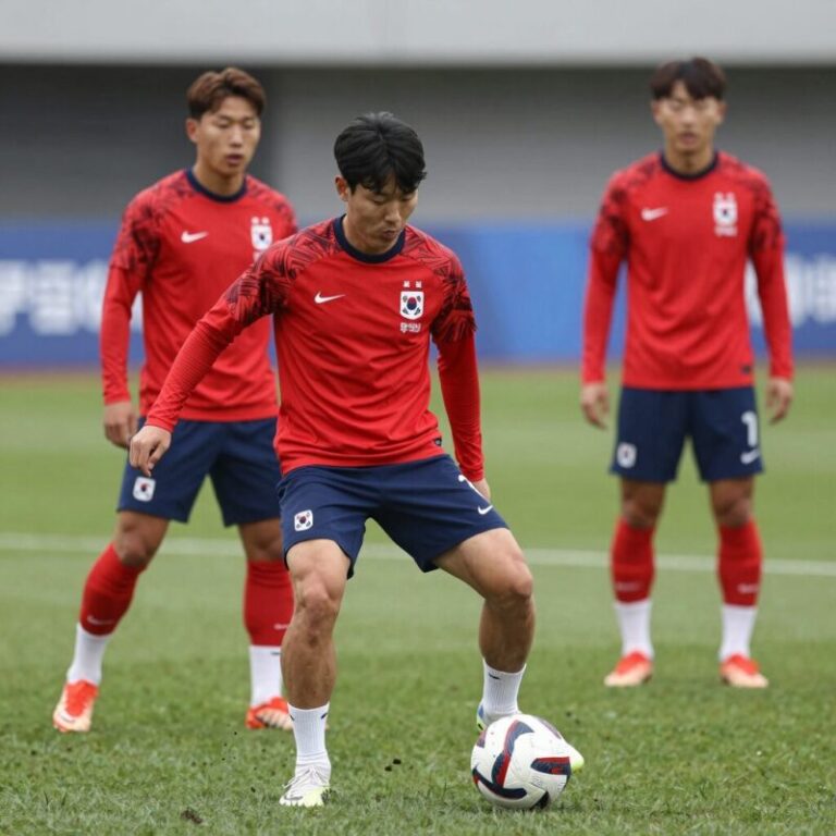 2026년 월드컵 한국 축구 대표팀 훈련 모습