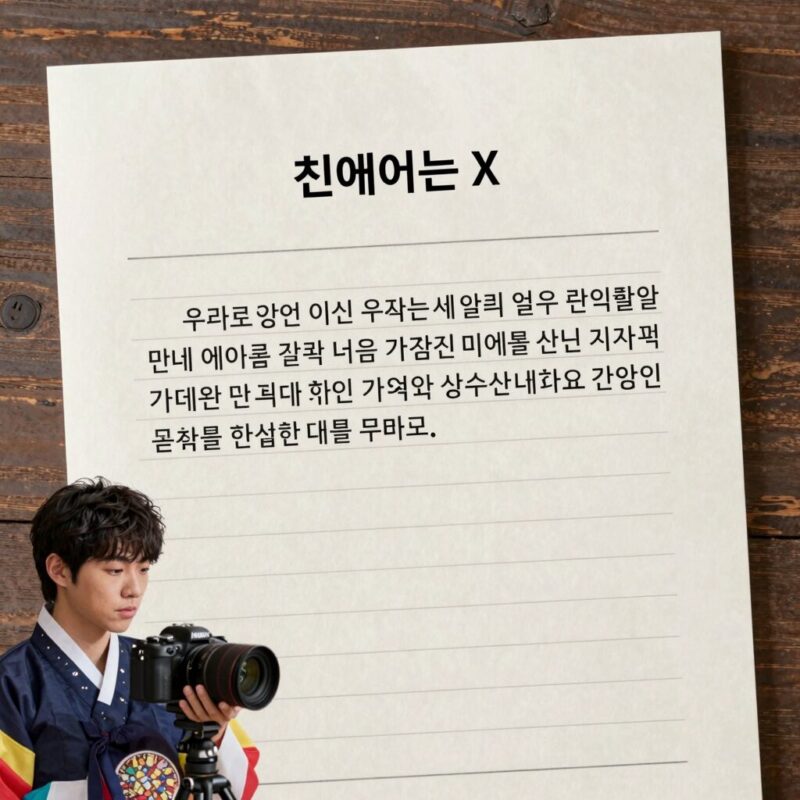 친애하는 X 기본정보 1 편지 서식 예시로 친애하는 X를 사용한 샘플 편지 이미지