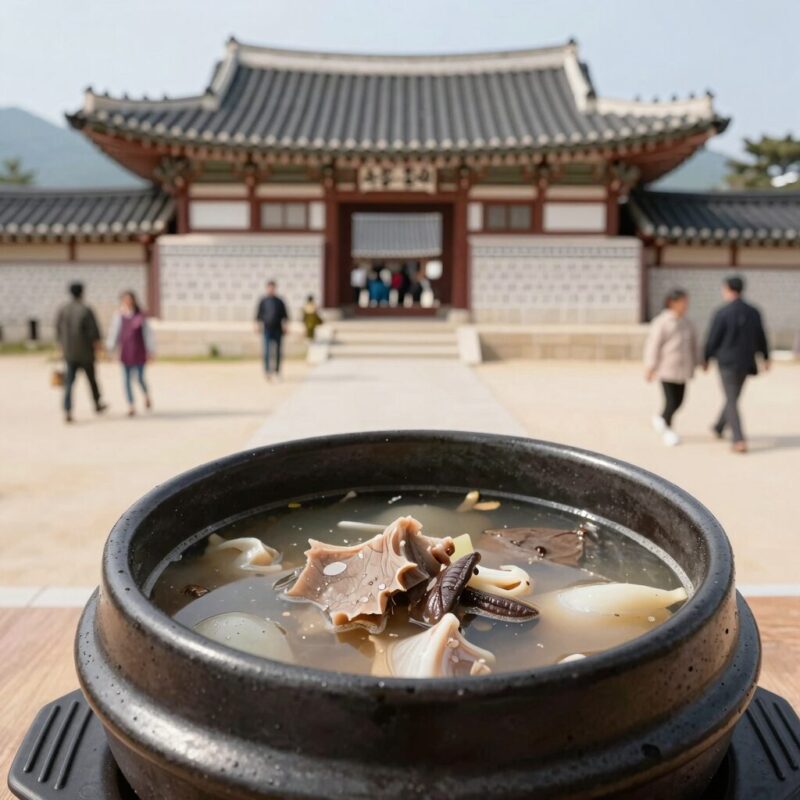 남한산성 초원의집 누룽지백숙 냄비 사진