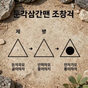 둔각삼각형 조건 세 변 길이 비교 그래프
