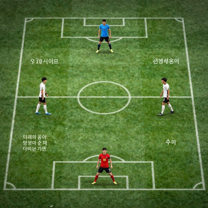 축구 오프사이드 완벽 정리 한눈에 이해 1 축구 오프사이드 위치와 판정 기준 다이어그램, 수비수와 공격수의 위치 비교