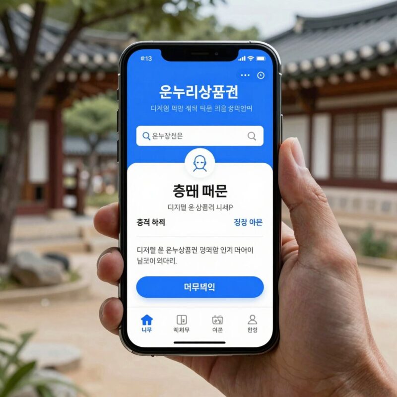 온누리상품권 할인 혜택 총정리 1 디지털 온누리상품권 앱에서 충전 및 결제 화면