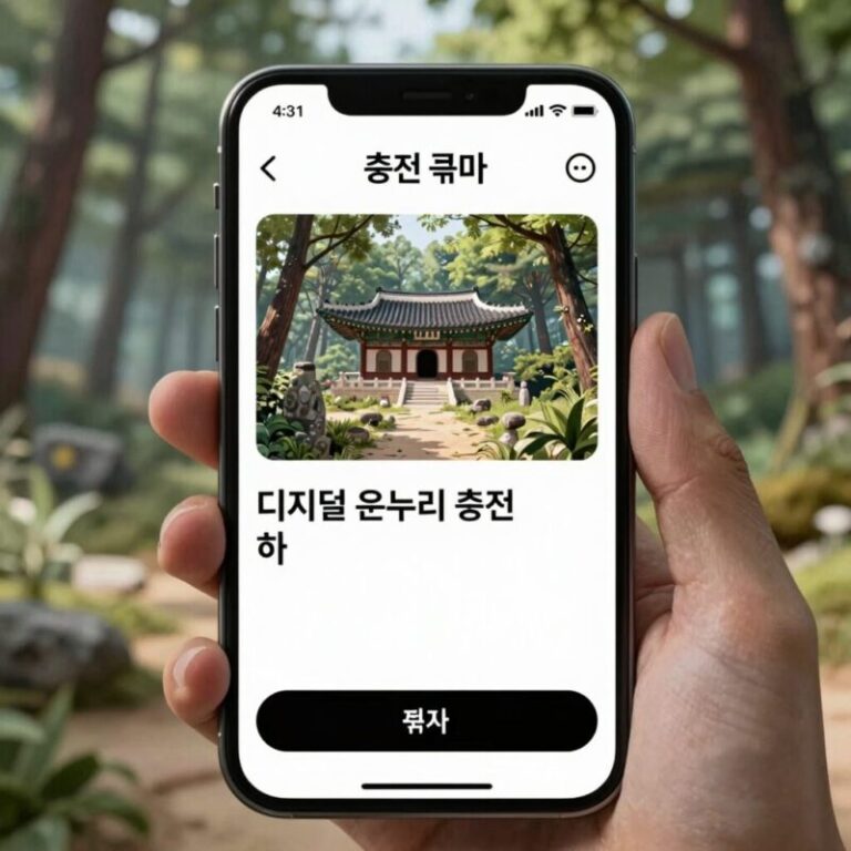 디지털 온누리 앱 충전 화면 예시