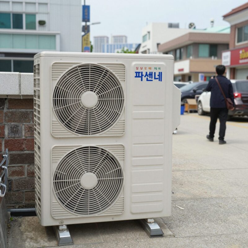 실외기없는에어컨 귀뚜라미 파센느 미니아 비교 사진