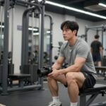 박완수 트레이너와 개인 PT 운동 장면
