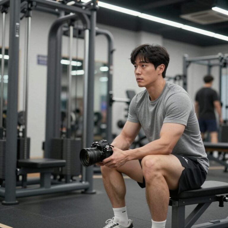 박완수 트레이너와 개인 PT 운동 장면