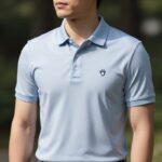 2026 폴로 카라티 선택 팁 폴로 랄프로렌 커스텀 슬림핏 카라티를 입은 모습으로 어깨와 소매 길이가 적당히 맞는 착용샷