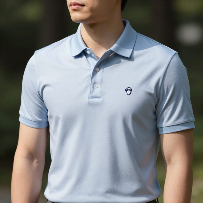 2026 폴로 카라티 선택 팁 1 폴로 랄프로렌 커스텀 슬림핏 카라티를 입은 모습으로 어깨와 소매 길이가 적당히 맞는 착용샷