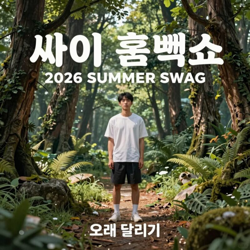 싸이 흠뻑쇼 2026 SUMMER SWAG 오래 달리기 콘셉트 포스터