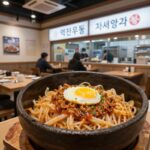 역전우동0410 산본점 내부와 세트 메뉴 사진, 가성비 혼밥 맛집 분위기