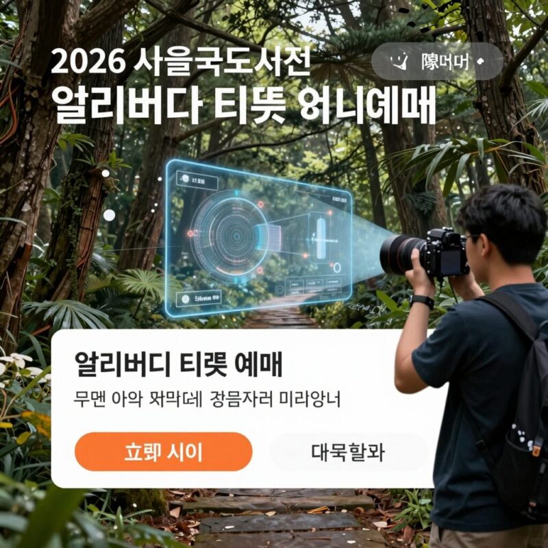 서울국제도서전 얼리버드 예매 성공기 1 2026 서울국제도서전 얼리버드 티켓 예매 화면
