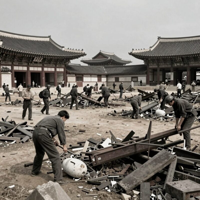 625전쟁 76주년 의미와 교훈 1 전쟁으로 폐허가 된 서울 시내 모습, 1950년대 초반