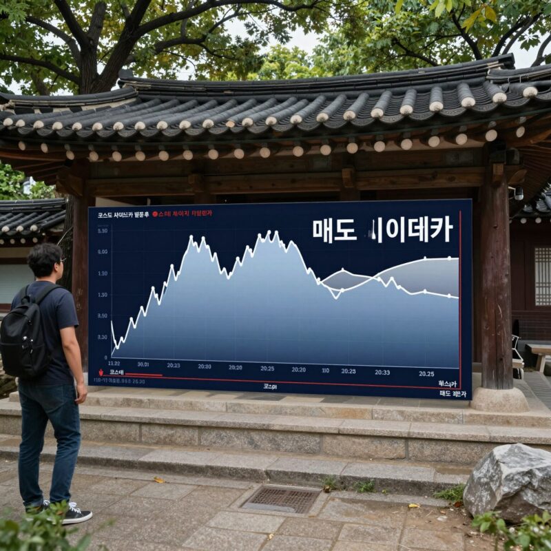 코스피 매도 사이드카 발동 후 회복 패턴 차트