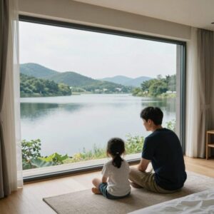 소노캄 경주 패밀리 레이크 객실에서 바라본 보문호수 뷰