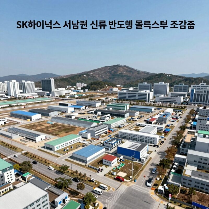 SK하이닉스 서남권 신규 반도체 클러스터 조감도. 대규모 팹과 인프라가 조성되는 개념도