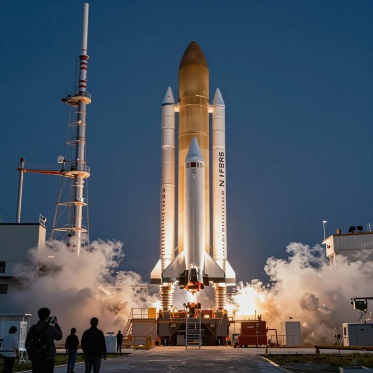 SpaceX 로켓 발사 장면과 주식 차트가 합성된 이미지