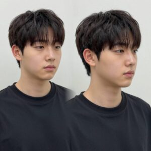 여름철 남성 세미크롭컷 스타일 시술 후 깔끔한 모습
