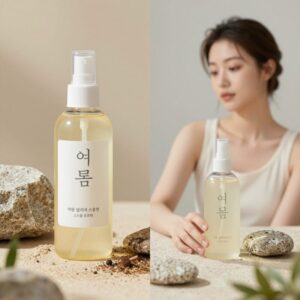 여름 바디로션 스프레이와 세럼 로션 비교 이미지